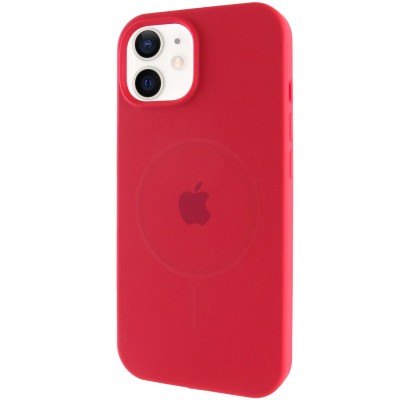 Чохол Silicone Case Full Protective (AA) with MagSafe для Apple iPhone 11 (6.1") Червоний / Deep Red Чохол Silicone Case Full Protective (AA) with MagSafe для Apple iPhone 11 (6.1") Червоний / Deep Red
