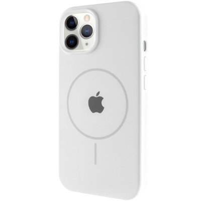 Чохол Silicone Case Full Protective (AA) with MagSafe для Apple iPhone 11 Pro Max (6.5") Білий / White