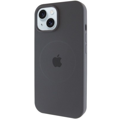 Чохол Silicone Case Full Protective (AA) with MagSafe для Apple iPhone 14 (6.1") Сірий / Dark Gray