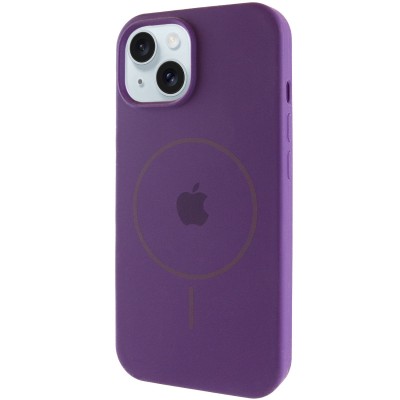 Чохол Silicone Case Full Protective (AA) with MagSafe для Apple iPhone 14 (6.1") Фіолетовий / Amethyst