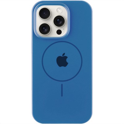 Чохол Silicone Case Full Protective (AA) with MagSafe для Apple iPhone 14 Pro (6.1") Синій / Denim Blue