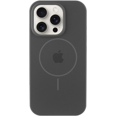 Чохол Silicone Case Full Protective (AA) with MagSafe для Apple iPhone 14 Pro (6.1") Сірий / Dark Gray
