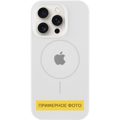 Чохол Silicone Case Full Protective (AA) with MagSafe для Apple iPhone 16 Plus (6.7") Білий / White