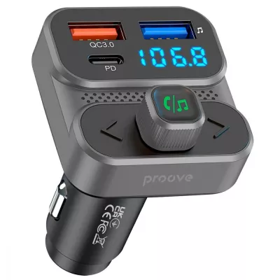 FM Launcher Proove Luxor SE 36W (PD+QC3.0) Type-C+USB (FMLX20120003) gray