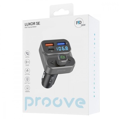 FM Launcher Proove Luxor SE 36W (PD+QC3.0) Type-C+USB (FMLX20120003) gray