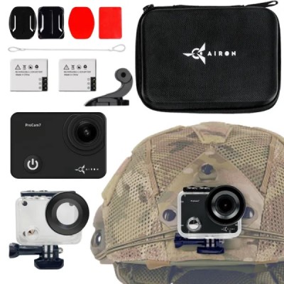 Екшн-камера AIRON ProCam 7 Black: Набір екшн камери для тактичних шоломів