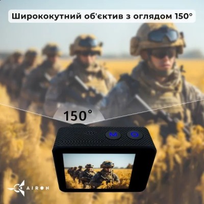 Екшн-камера AIRON ProCam 7 Black: Набір екшн камери для тактичних шоломів