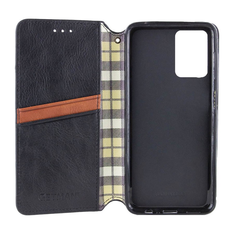Шкіряний чохол-книжка GETMAN Cubic (PU) для Xiaomi Redmi Note 14 4G (Europe version) Чорний Шкіряний чохол-книжка GETMAN Cubic (PU) для Xiaomi Redmi Note 14 4G (Europe version) Чорний
