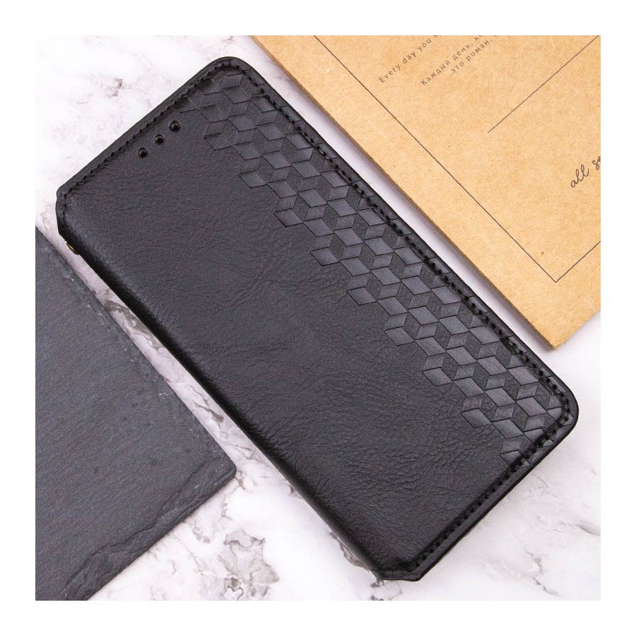 Шкіряний чохол-книжка GETMAN Cubic (PU) для Xiaomi Redmi Note 14 4G (Europe version) Чорний Шкіряний чохол-книжка GETMAN Cubic (PU) для Xiaomi Redmi Note 14 4G (Europe version) Чорний