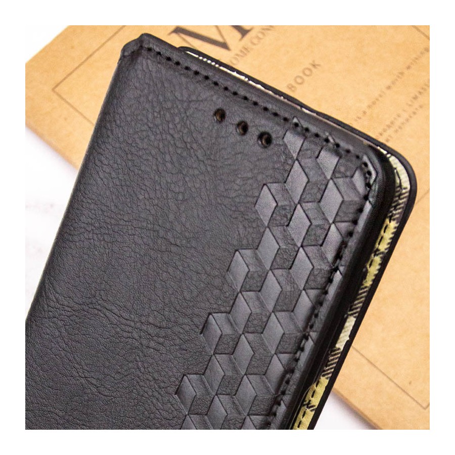 Шкіряний чохол-книжка GETMAN Cubic (PU) для Xiaomi Redmi Note 14 4G (Europe version) Чорний Шкіряний чохол-книжка GETMAN Cubic (PU) для Xiaomi Redmi Note 14 4G (Europe version) Чорний