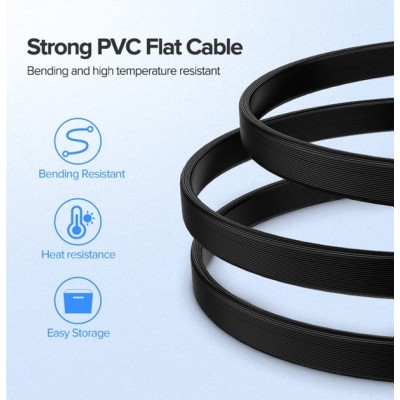 Кабель UGREEN US217 Angled SATA 3 Data Cable 0.5m Black (30797)