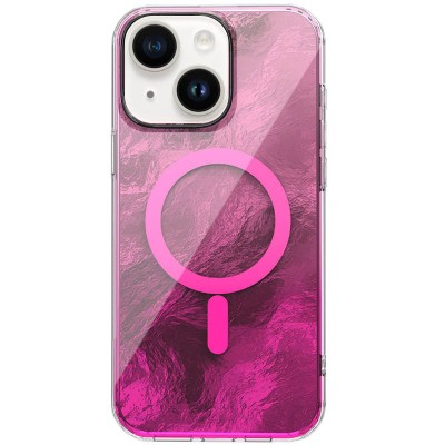 Чохол TPU Shiny Mountain (MagFit) для Apple iPhone 14 / 13 (6.1") Pink