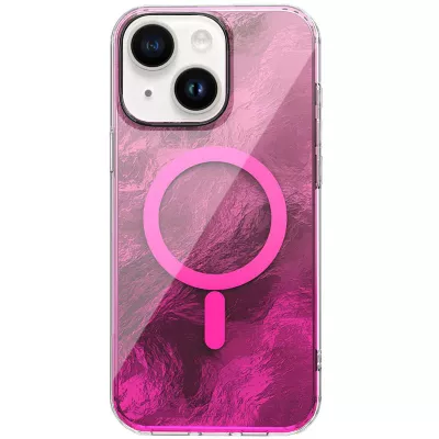 Чохол TPU Shiny Mountain (MagFit) для Apple iPhone 14 / 13 (6.1") Pink