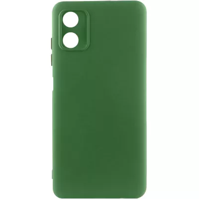 Чохол TPU GETMAN Liquid Silk Full Camera для Motorola Moto G04 / E14 Зелений / Dark green