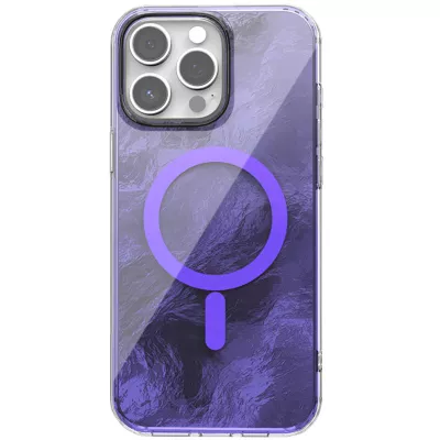 Чохол TPU Shiny Mountain (MagFit) для Apple iPhone 13 Pro Max (6.7") Purple