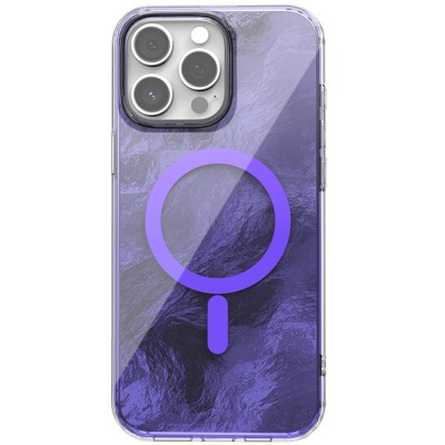 Чохол TPU Shiny Mountain (MagFit) для Apple iPhone 14 Pro Max (6.7") Purple