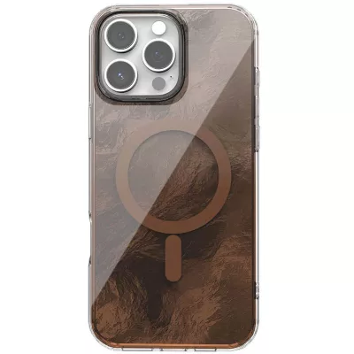 Чохол TPU Shiny Mountain (MagFit) для Apple iPhone 16 Pro (6.3") Chocolate