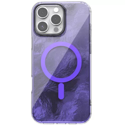 Чохол TPU Shiny Mountain (MagFit) для Apple iPhone 16 Pro Max (6.9") Purple
