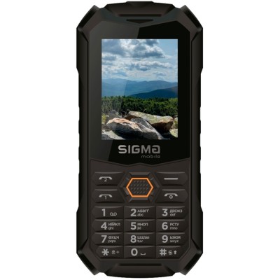 Телефон Sigma Mobile Х-treme PV68 Black-Orange
