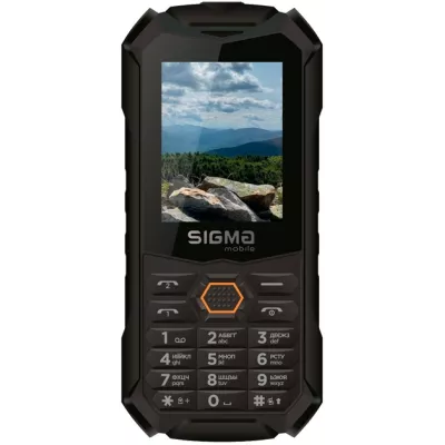 Телефон Sigma Mobile Х-treme PV68 Black-Orange