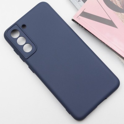 Чохол Silicone Cover Lakshmi Full Camera (AA) для Samsung Galaxy S22 Синій / Midnight Blue