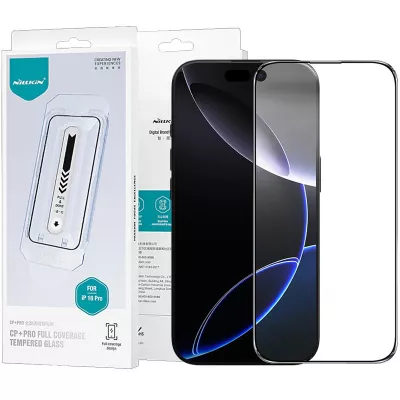 Захисне скло iPhone 16 Pro Nillkin (CP+PRO) (+ аппликатор) Чорний