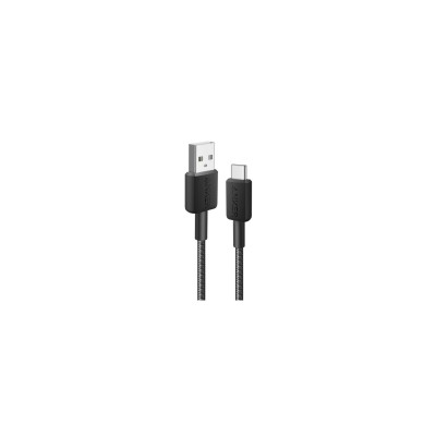 кабель ANKER 322 USB-A to USB-C - 0.9m Nylon (Чорний)