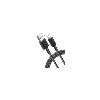 кабель ANKER 322 USB-A to USB-C - 0.9m Nylon (Чорний)