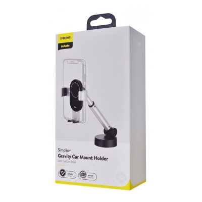 Автомобільний тримач Baseus Simplism Gravity Car Mount Holder (SUYL-JY01) Black