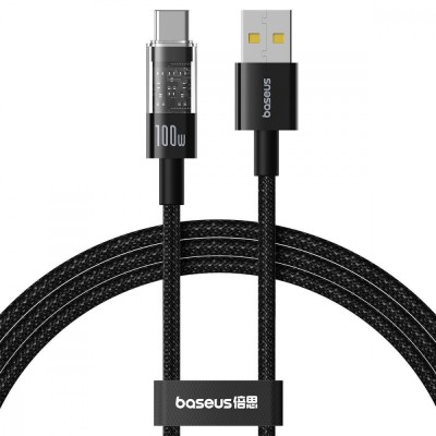 Кабель Baseus Gem Fast-Charging Data Cable Type-C 100W 2m (P10373002111-01) Black Кабель Baseus Gem Fast-Charging Data Cable Type-C 100W 2m (P10373002111-01) Black