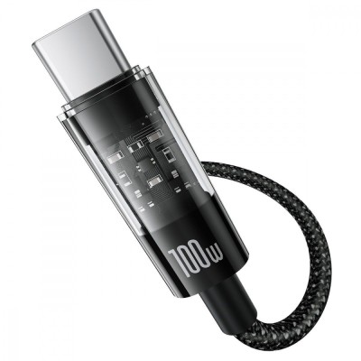 Кабель Baseus Gem Fast-Charging Data Cable Type-C 100W 2m (P10373002111-01) Black Кабель Baseus Gem Fast-Charging Data Cable Type-C 100W 2m (P10373002111-01) Black