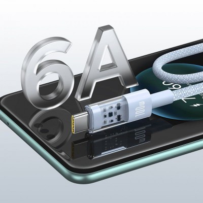 Кабель Baseus Gem Fast-Charging Type-C 100W 1m (P10373002211-00) White