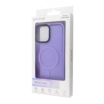 Чохол WAVE Matte Insane Case with Magnetic Ring iPhone 12 Pro Max light purple