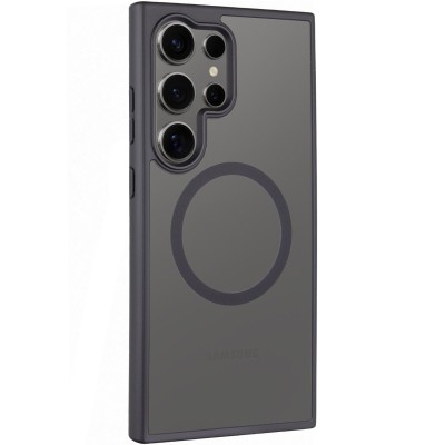 TPU+PC чохол Metal Buttons with MagSafe Colorful для Samsung Galaxy S25 Ultra Чорний / Black TPU+PC чохол Metal Buttons with MagSafe Colorful для Samsung Galaxy S25 Ultra Чорний / Black
