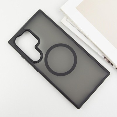 TPU+PC чохол Metal Buttons with MagSafe Colorful для Samsung Galaxy S25 Ultra Чорний / Black TPU+PC чохол Metal Buttons with MagSafe Colorful для Samsung Galaxy S25 Ultra Чорний / Black