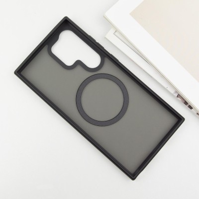 TPU+PC чохол Metal Buttons with MagSafe Colorful для Samsung Galaxy S25 Ultra Чорний / Black TPU+PC чохол Metal Buttons with MagSafe Colorful для Samsung Galaxy S25 Ultra Чорний / Black