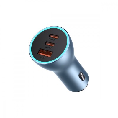 АЗП Baseus Golden Contactor Pro Triple Fast Charger Car Charger 65W U+C+C (CGJP010013) Dark Gray АЗП Baseus Golden Contactor Pro Triple Fast Charger Car Charger 65W U+C+C (CGJP010013) Dark Gray