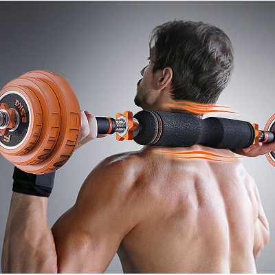 Гантелі FED набірні з функцією штанги 15KG(2*7,5кг) Black FED-8007