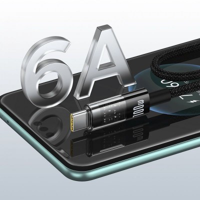 Кабель Baseus Gem Fast-Charging Type-C 100W 1m (P10373002111-00) Black