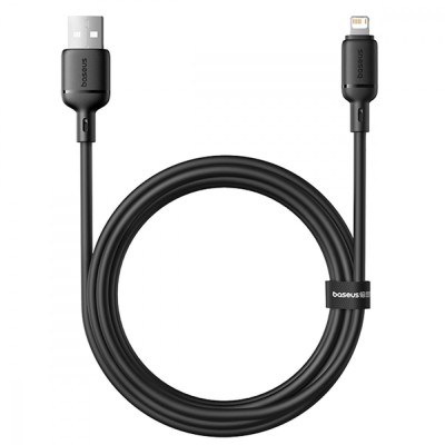 Кабель Baseus Silky Series Fast Charging Lightning 2.4A (2m) (P10377702113-01) black