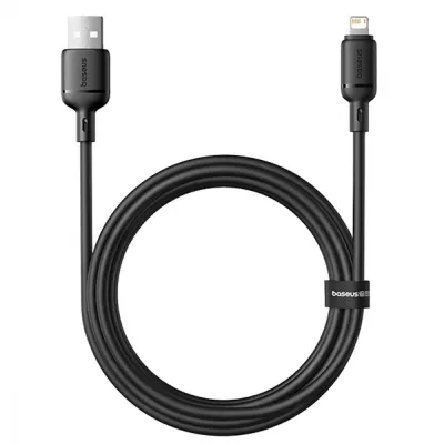 Кабель Baseus Silky Series Fast Charging Lightning 2.4A (2m) (P10377702113-01) black