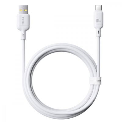 Кабель Baseus Silky Series Type-C 100W (2m) (P10377703213-01) white Кабель Baseus Silky Series Type-C 100W (2m) (P10377703213-01) white