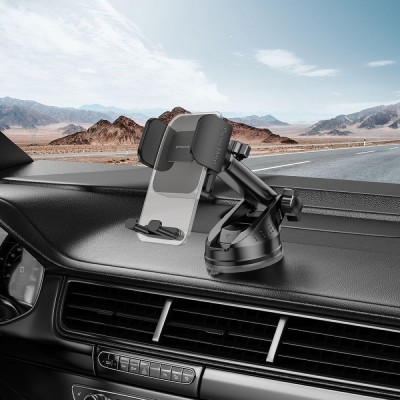 Автомобільний тримач Proove Crystal Clamp Plus Suction Type Car Mount (CHCSP0000001) Black