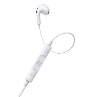 Дротові Навушники BASEUS Encok Type-C Lateral In-ear Wired Earphone C17 (NGCR010002) White