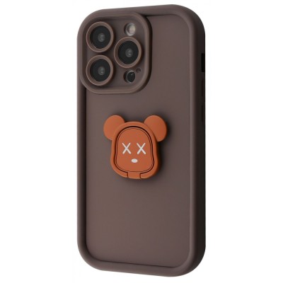 Чохол Pretty Case iPhone 16 Pro bear/brown