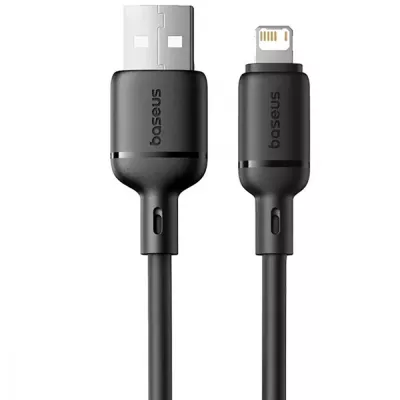 Кабель Baseus Silky Series Fast Charging Lightning 2.4A (1m) (P10377702113-00) black