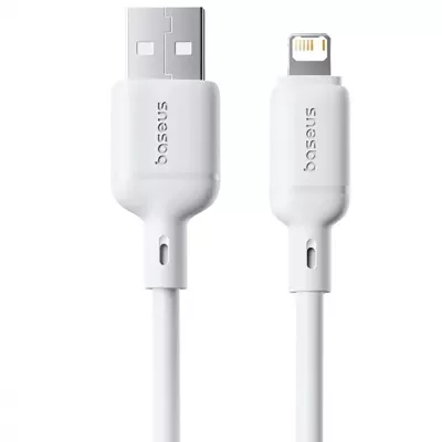 Кабель Baseus Silky Series Fast Charging Lightning 2.4A (1m) (P10377702213-00) white