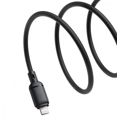 Кабель Baseus Silky Series Fast Charging Lightning 2.4A (1m) (P10377702213-00) white