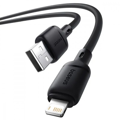 Кабель Baseus Silky Series Fast Charging Lightning 2.4A (1m) (P10377702213-00) white