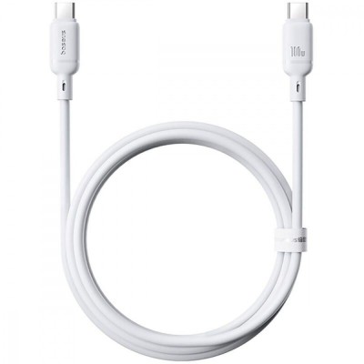 Кабель Baseus Silky Series Fast Charging Type-C to Type-C 100W (1m) (P10377704113-00) black